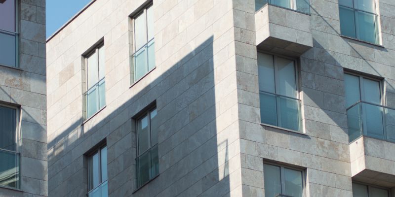 Naturstein Fassade Häuser