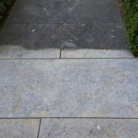 Bodenfliesen Naturstein Vorher Nachher