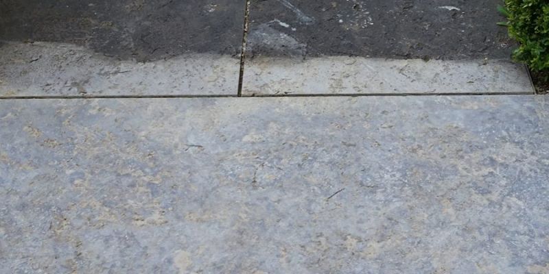 Natursteinboden Vorher Nachher